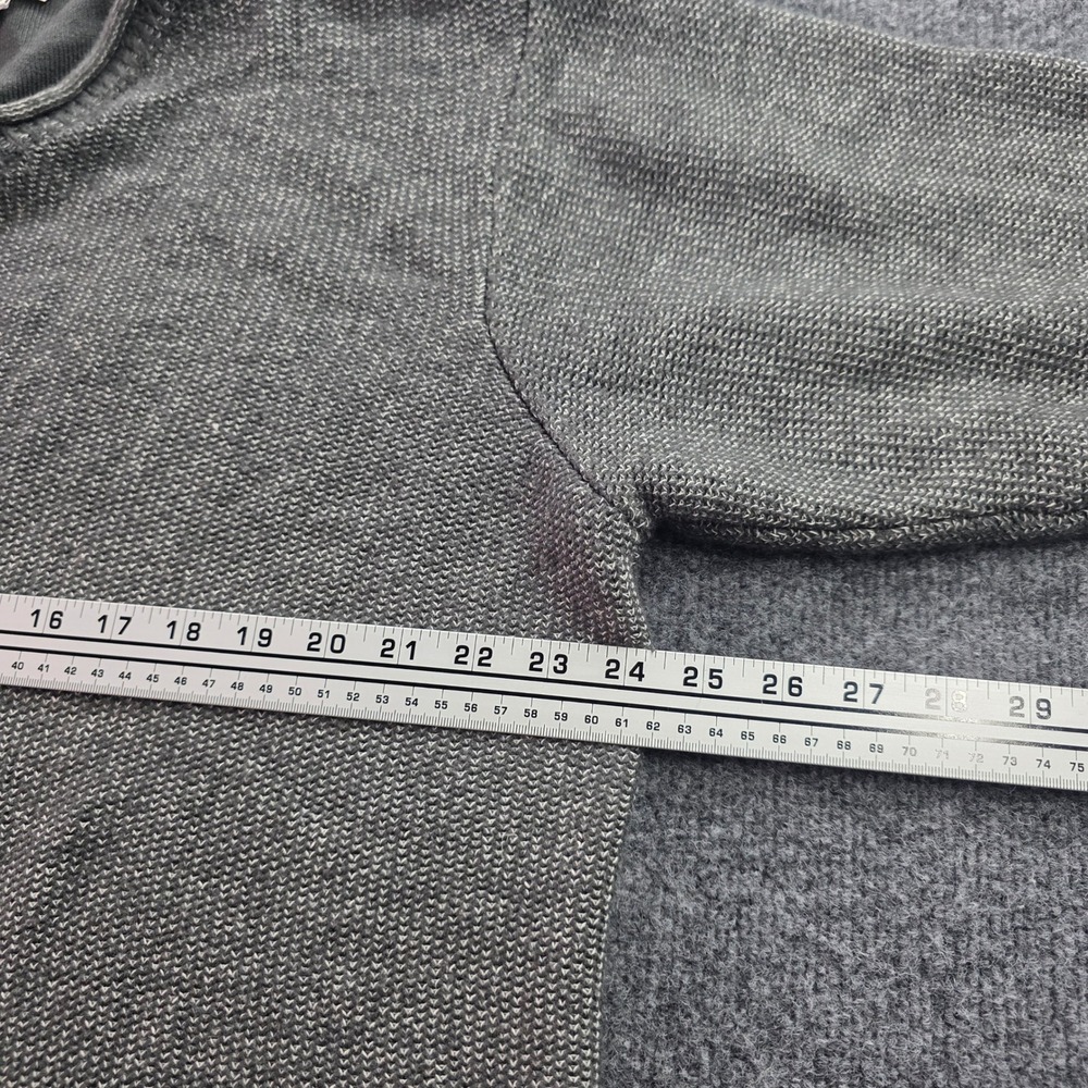 The Territory Ahead Sweater XL Gray V-Neck Textured Cotton Blend Knit Pullover M - Picture 6 of 8